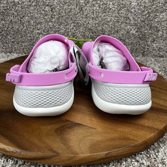 Crocs LiteRide 360 Clog Mens Size 13 Pink White Beach Outdoor Slip On Sandals - Picture 6 of 9